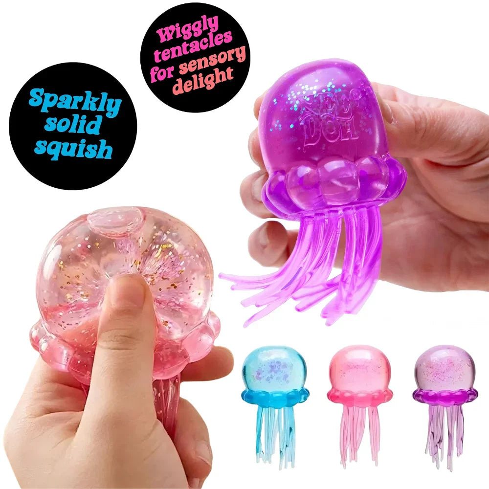 Jellyfish & Cube Squeeze Toy